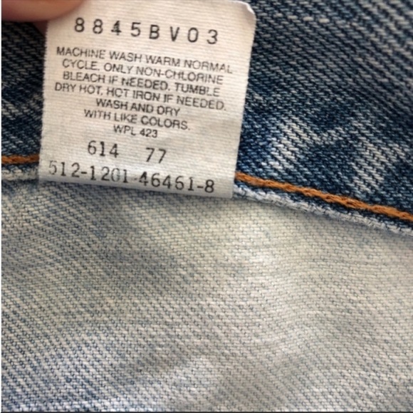 90s Levi’s 550 Relaxed Fit 2 Tone jeans - Picture 5 of 10